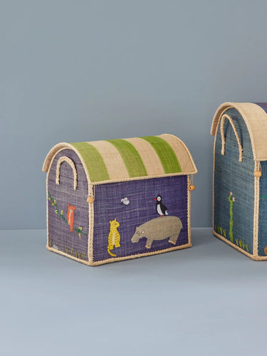 Lille Raffia Kurv 'Zoo'