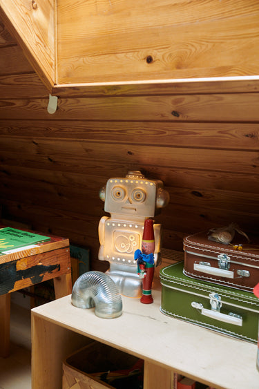 Robot Lamp Silver