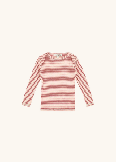 Kishon Baby T-Shirt Rød & Creme