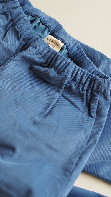 Corduroy Baby Pants Blue