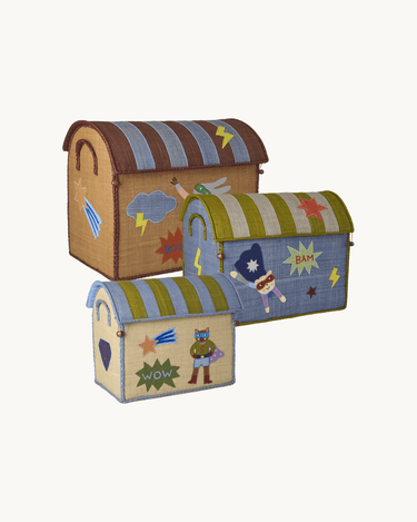 Large Raffia Basket 'Brown Hero'