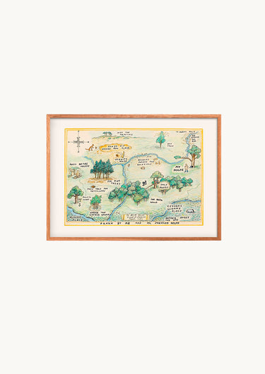'100 Meter Skoven' Peter Plys Plakat