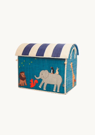 Stor Raffia Kurv 'Zoo'